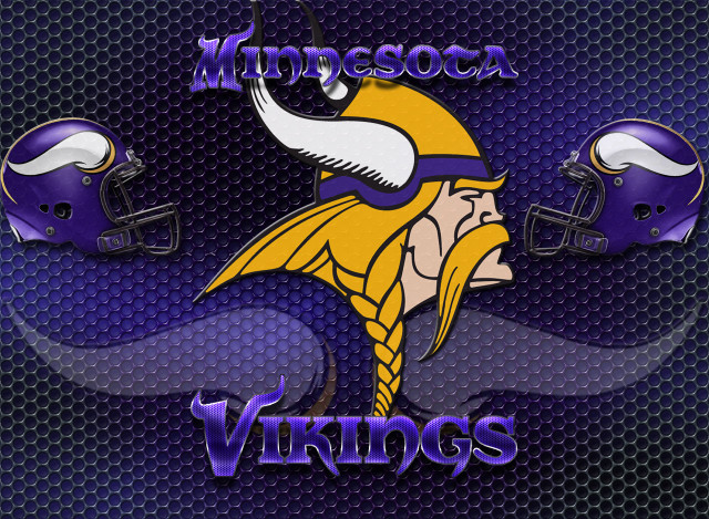Minnesota vikings helmet digital rendering free wallpaper - medium preview image