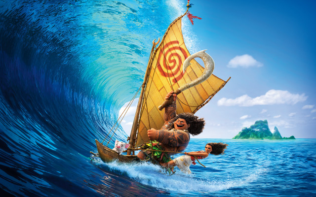 Man riding boat wave ocean #2 free wallpaper - medium preview image