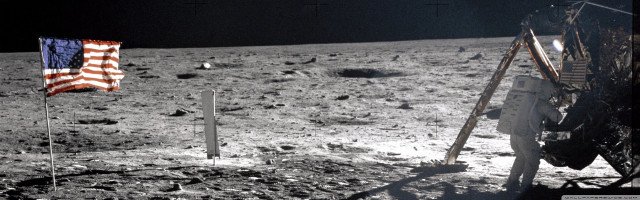 Flag moon flagpole ground flag free wallpaper - medium preview image