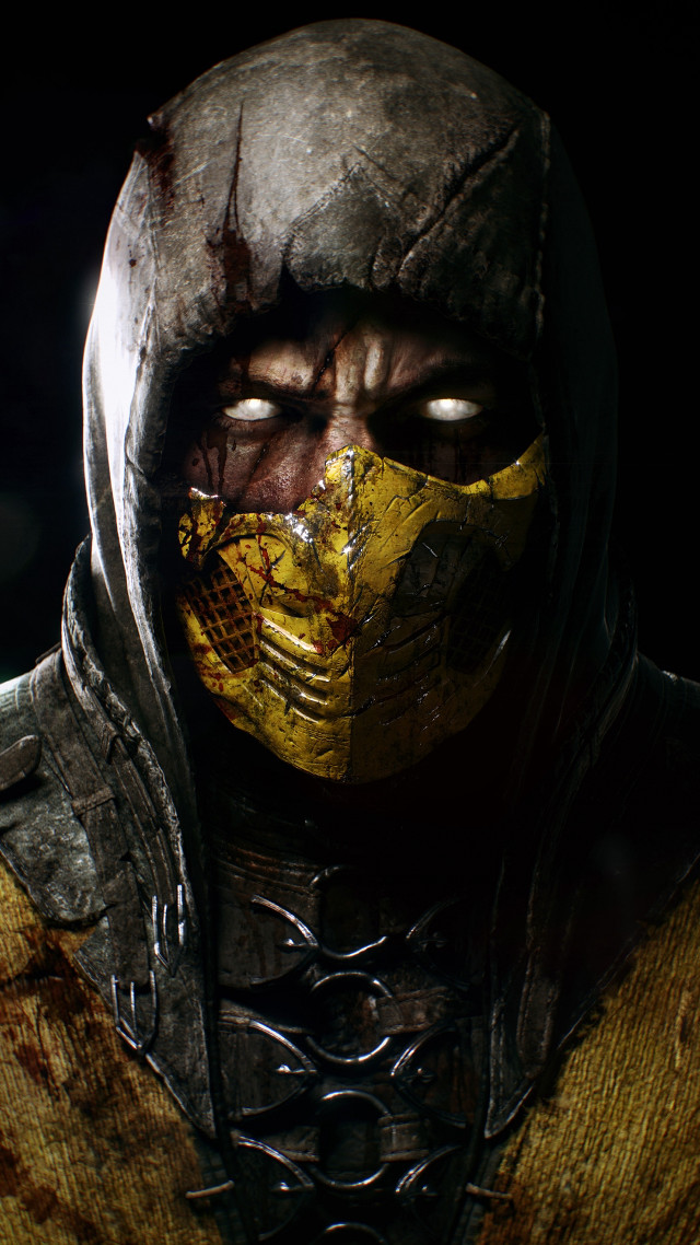Man yellow black outfit mask free wallpaper - medium preview image