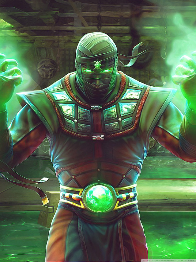 Man green outfit green ball free wallpaper - medium preview image
