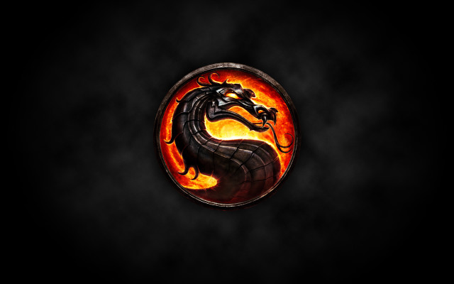 Dragon dark background red flame free wallpaper - medium preview image
