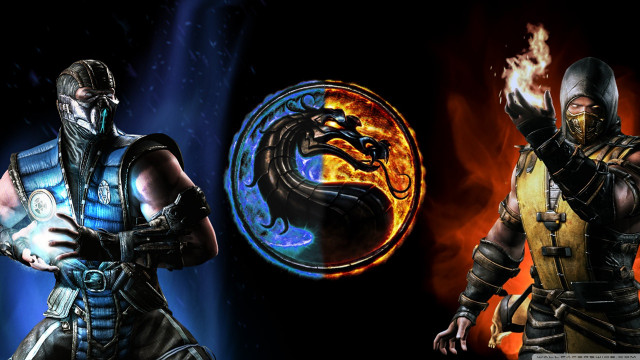 Man black yellow outfit dragon free wallpaper - medium preview image
