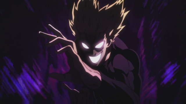 Demonic man glowing eyes purple free wallpaper - medium preview image