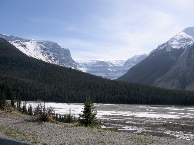 Mountain range lake snow background #2 free wallpaper - medium preview image