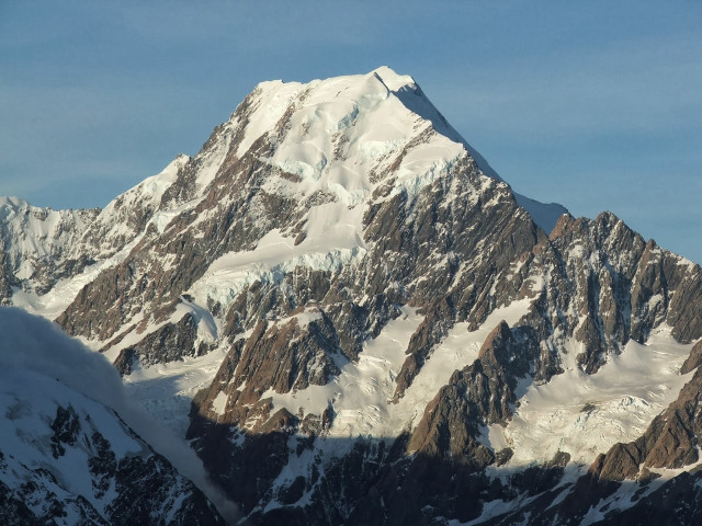 Large mountain snow blue sky free wallpaper - medium preview image