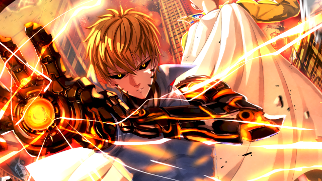 Man gun woman lightning arm free wallpaper - medium preview image