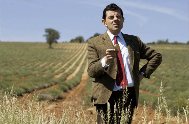 Man suit tie field blurry free wallpaper - medium preview image