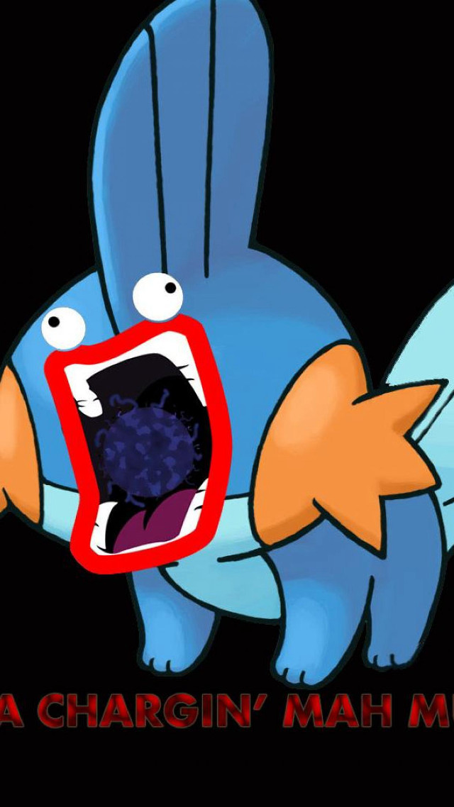 Cartoon fish mouth open tongue free wallpaper - medium preview image