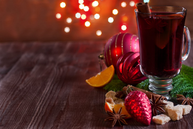 Mulled wine orange slices spices free wallpaper - medium preview image