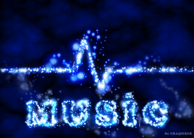 Blue background blue arrow music free wallpaper - medium preview image