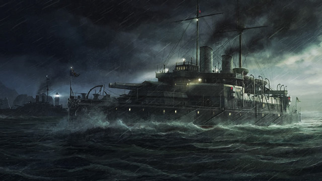Ship water sky full moon free wallpaper - medium preview image
