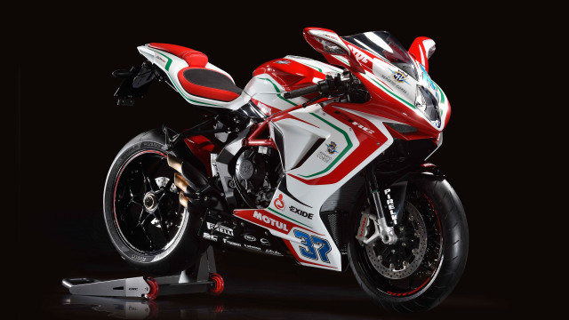 Motorcycle red white black background free wallpaper - medium preview image