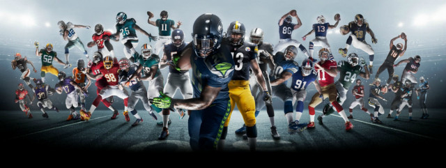 Football players field hands in free wallpaper - medium preview image