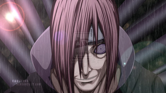 Man purple umbrella rain portrait free wallpaper - medium preview image