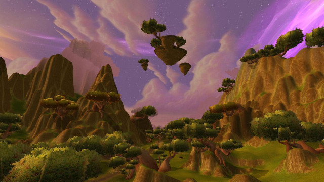 Mountain range trees rocks purple free wallpaper - medium preview image