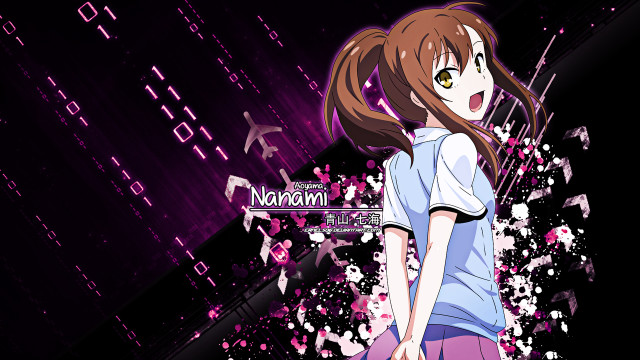 Girl long hair ponytail purple free wallpaper - medium preview image
