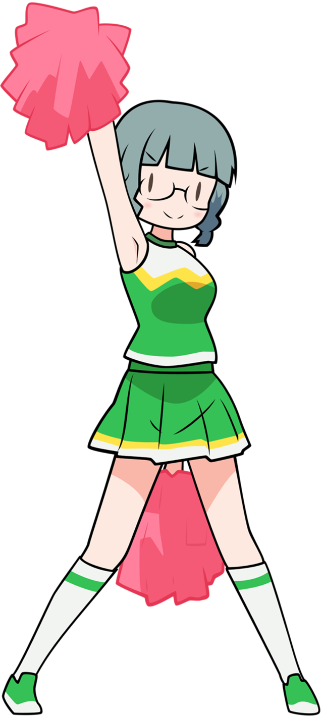 Girl pink green dress cheerleader free wallpaper - medium preview image