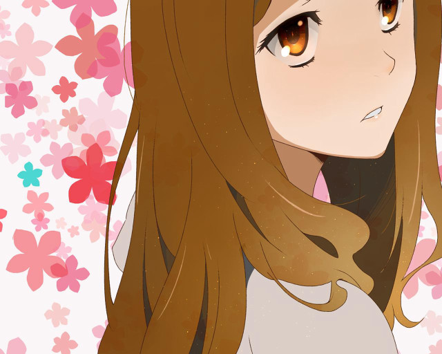 Girl brown hair brown eyes free wallpaper - medium preview image