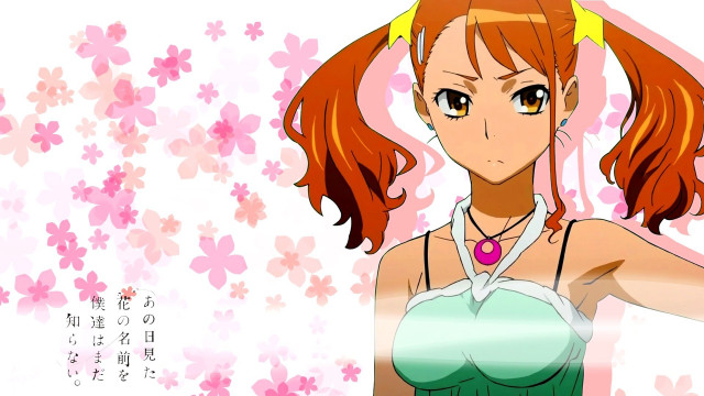 Redhair greendress flower background eizankikukawa free wallpaper - medium preview image