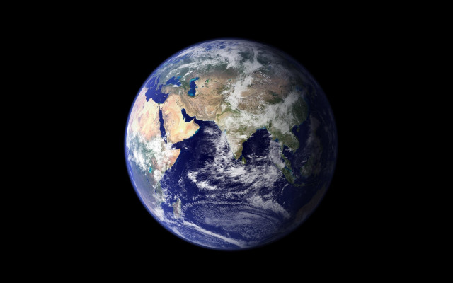 Earth view europe africa middle free wallpaper - medium preview image