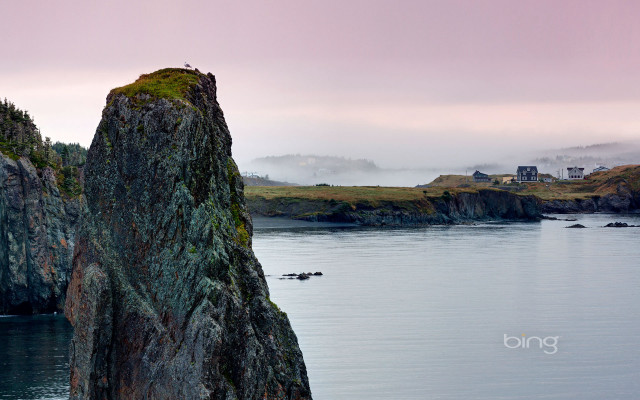 Large rock water shoreline house free wallpaper - medium preview image