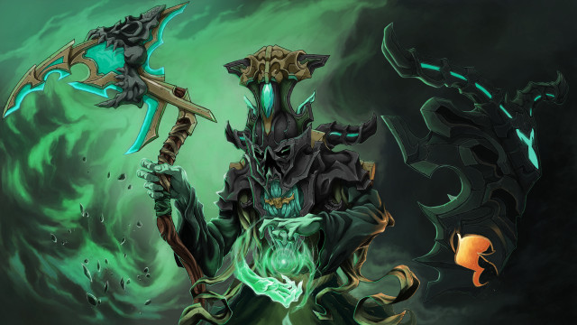 Demon green sword glowing eye free wallpaper - medium preview image