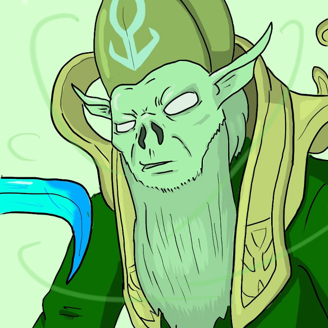 Green man horned head green free wallpaper - medium preview image