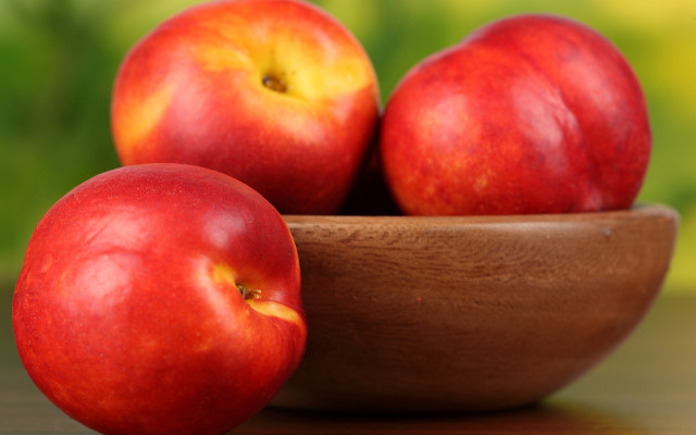 Bowl of apples table green free wallpaper - medium preview image