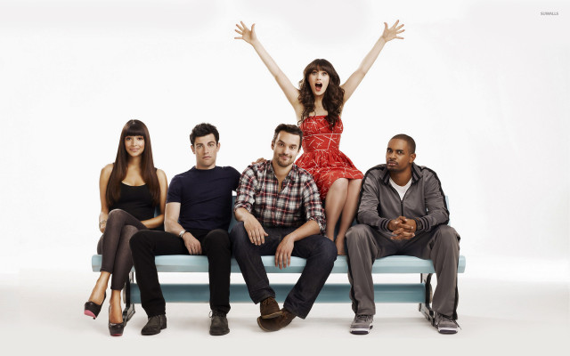 Group bench arms raised standing free wallpaper - medium preview image