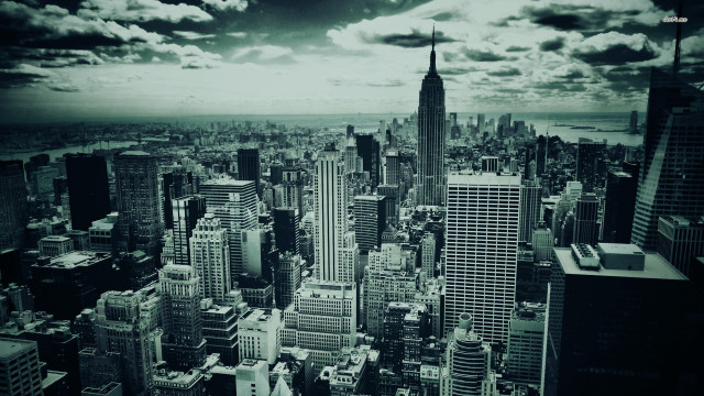 Cityscape cloudy sky background clouds free wallpaper - medium preview image