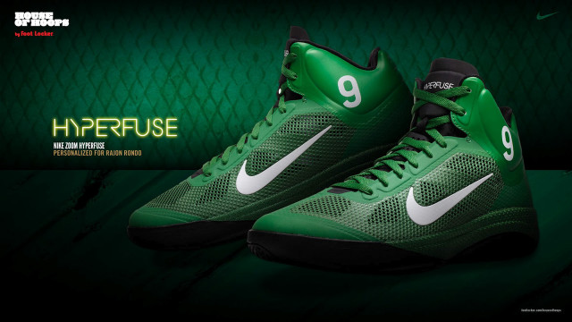 Green shoes white numbers fence free wallpaper - medium preview image