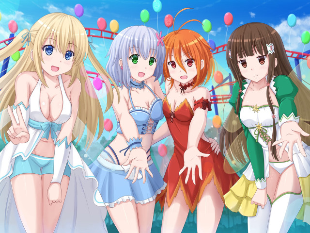 Women short dresses carnival ride free wallpaper - medium preview image