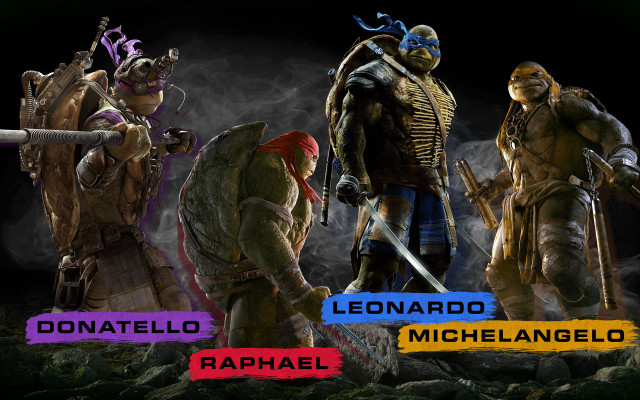 Teenage mutant ninjas black background free wallpaper - medium preview image