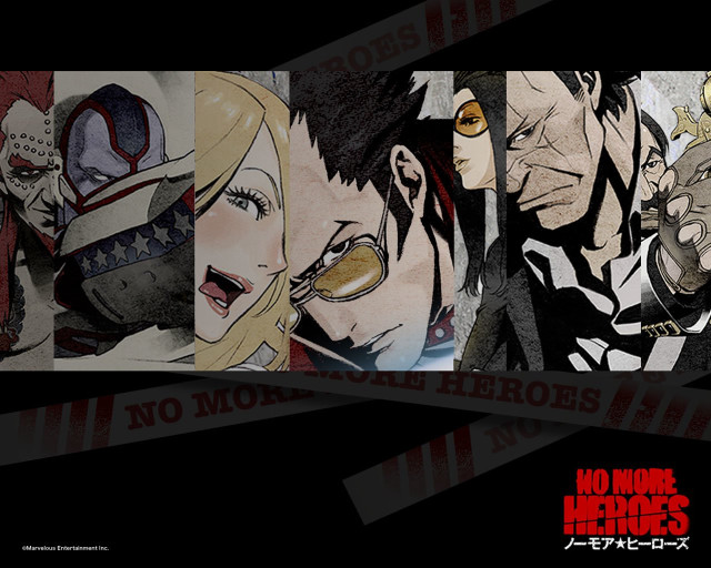 Anime characters black background red #2 free wallpaper - medium preview image