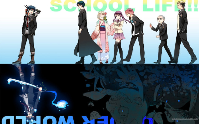 Anime characters scoot life group free wallpaper - medium preview image