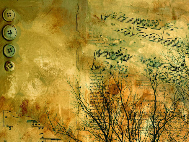 Tree musical notes button middle free wallpaper - medium preview image