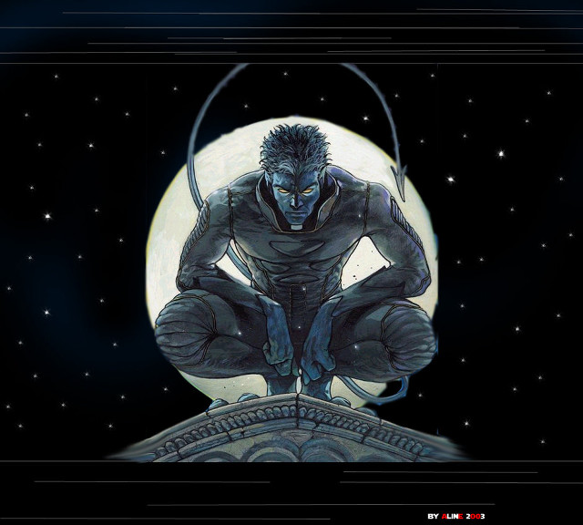 Man roof moon sky stars free wallpaper - medium preview image