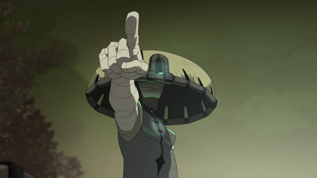 Person holding large object finger free wallpaper - medium preview image