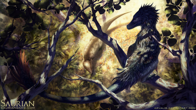 Bird sitting tree branch forest #2 free wallpaper - medium preview image