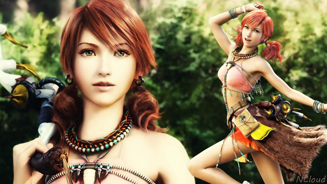 Woman red hair necklace purse free wallpaper - medium preview image
