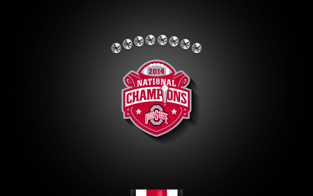 Red white logo national champs free wallpaper - medium preview image