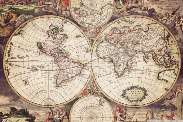 World map major cities major free wallpaper - medium preview image