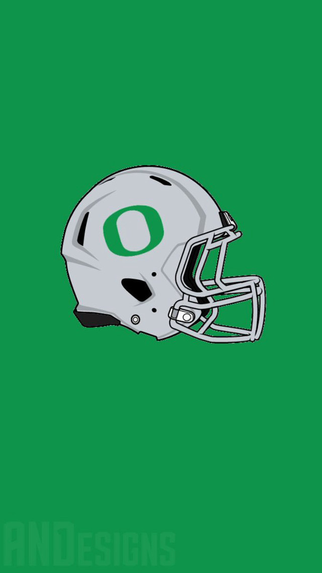 Oregon football helmet green white free wallpaper - medium preview image