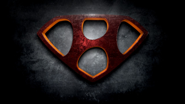 Red orange logo black background free wallpaper for desktop - medium preview image