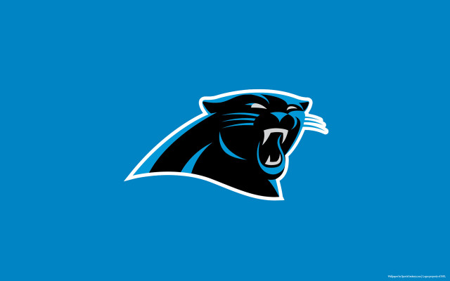 Black panther logo blue background #2 free wallpaper - medium preview image
