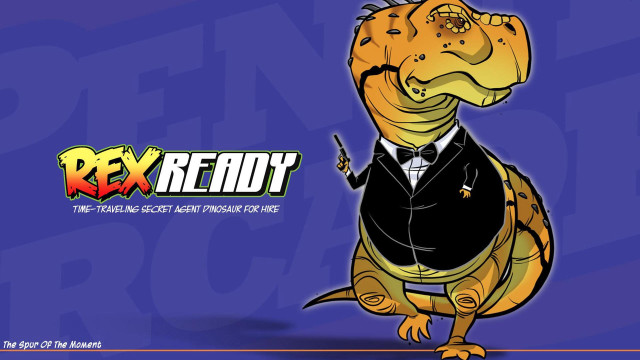 Dinosaur tuxedo bowtie microphone cartoon free wallpaper - medium preview image