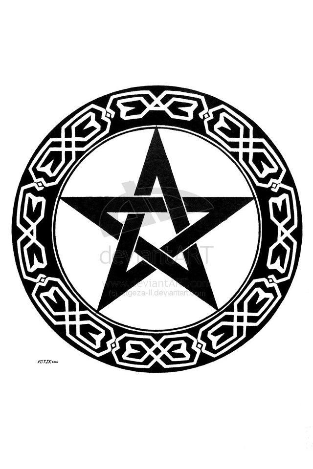 Pentagram celtic designs artwork image free wallpaper - medium preview image
