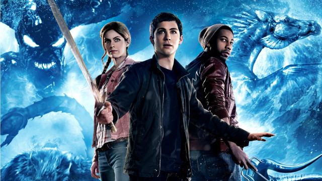 Man women poster monsters swords free wallpaper - medium preview image