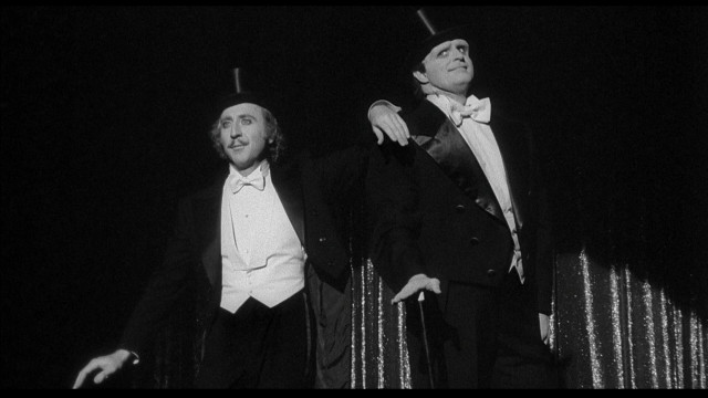 Tuxedo men stage hands in free wallpaper - medium preview image